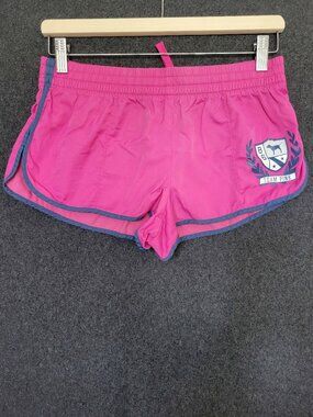 Y2K Pink Victoria”s Secret Athletic Track Shorts Logo Team Pink Collegiate S